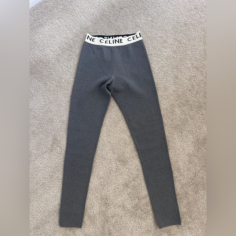 Authentic Celine grey cotton leggings